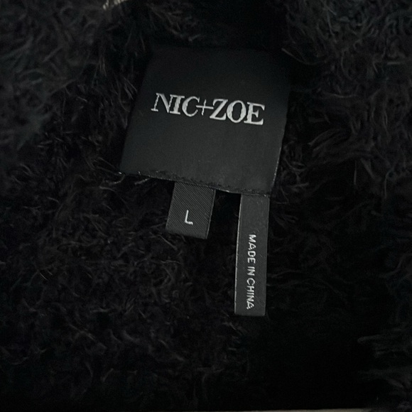 Nice+Zoe black plushy soft sweater - Picture 2 of 2